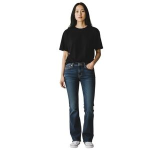 OLD Navy Women’s The Sweetheart Dark Wash Denim Jeans Mid Rise Bootcut Size 10